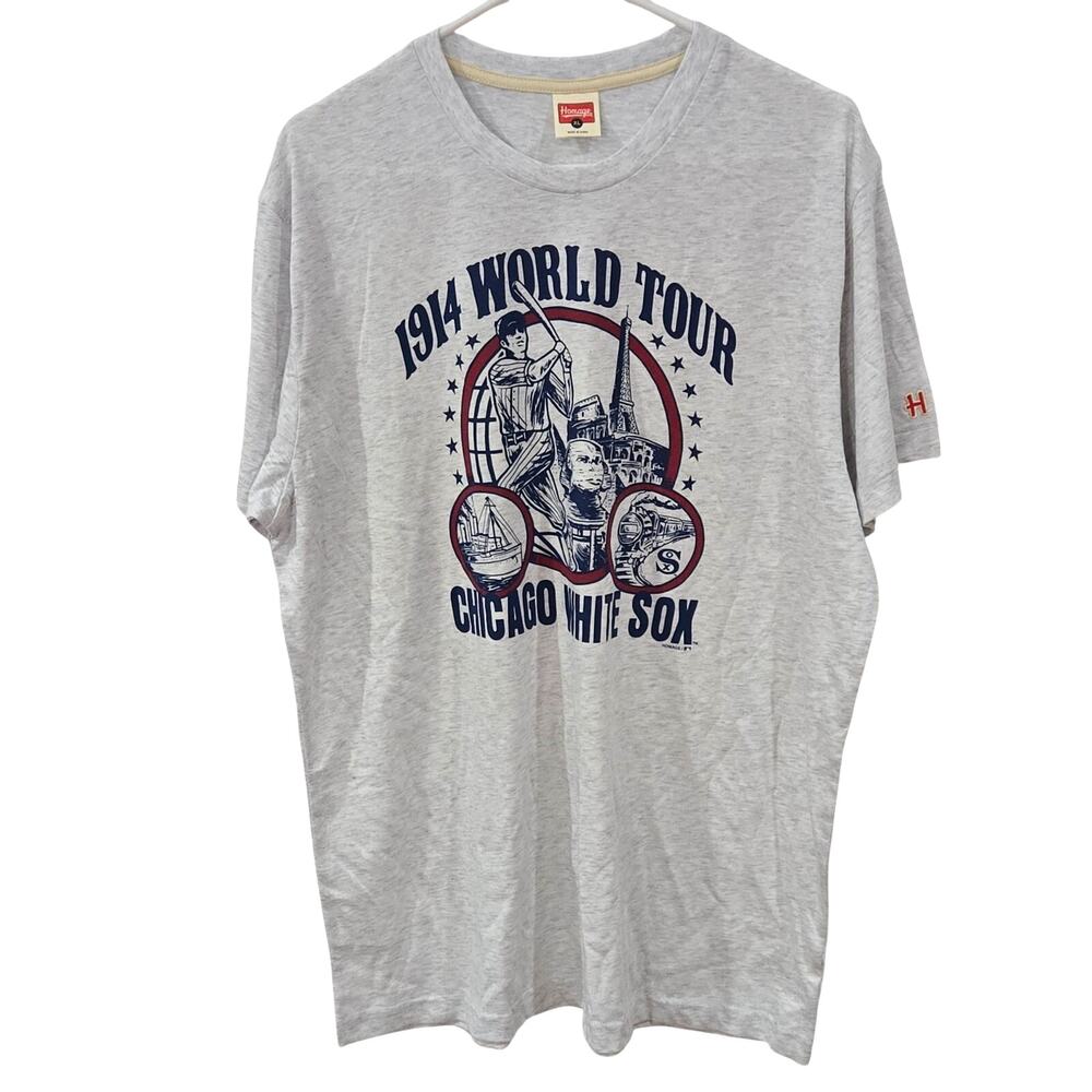 Homage Chicago White Sox Sz XL 1914 World Tour T-Shirt